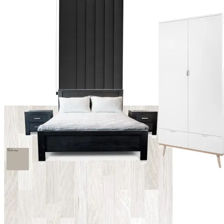 black bedroom Interior Design Mood Board by amas on Style Sourcebook