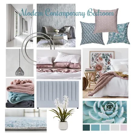Modern Contemporary Master Bedroom Interior Design Mood Board by Beautiful Spaces Interior Design on Style Sourcebook