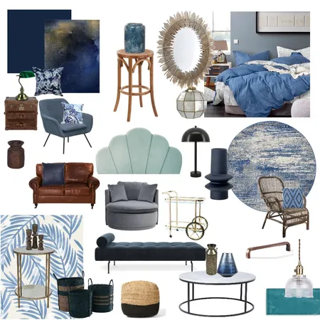 Blues Interior Design Mood Board by lauriexxoo on Style Sourcebook
