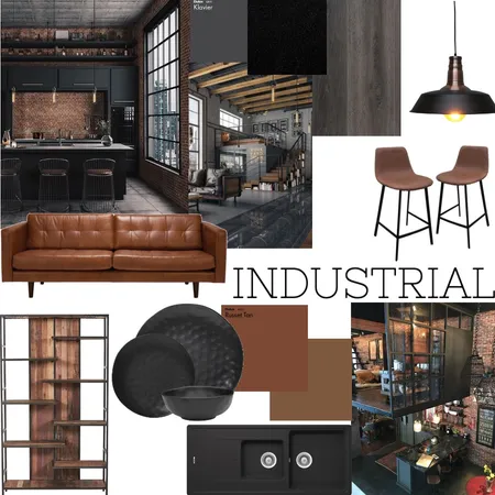 industrial Interior Design Mood Board by tahnee cardoso on Style Sourcebook