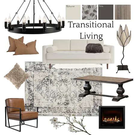 Transitional Living Interior Design Mood Board by Jungle Bambi Designs on Style Sourcebook