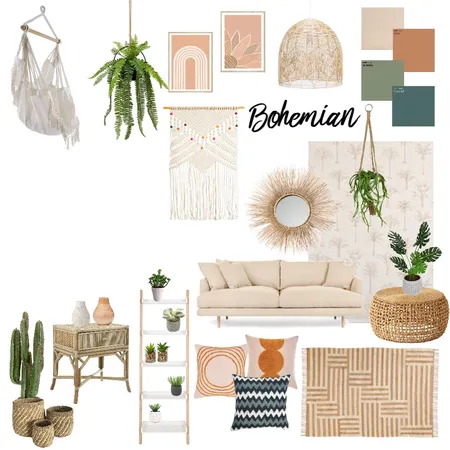 Bohemian Interior Design Mood Board by ggeorgiafordd on Style Sourcebook