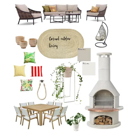 Casual Outdoor Licing Interior Design Mood Board by Sharon Cox on Style Sourcebook