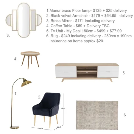 Chloe Sampleboard for Living Room Interior Design Mood Board by Ledonna on Style Sourcebook