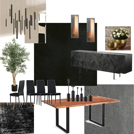 Modern Dining Room Interior Design Mood Board by N.Y.A Design on Style Sourcebook