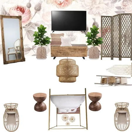 Jackie Boho Bedroom2 Interior Design Mood Board by RepurposedByDesign on Style Sourcebook