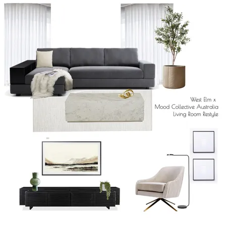 Living Room Mood Interior Design Mood Board by Mood Collective Australia on Style Sourcebook