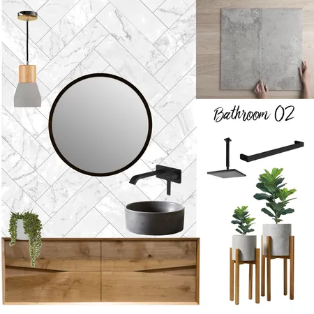 HOSKINS BATHROOM 02 Interior Design Mood Board by AM Interior Design on Style Sourcebook