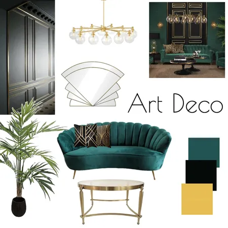 Art Deco Moodboard Interior Design Mood Board by Louise Kempson on Style Sourcebook