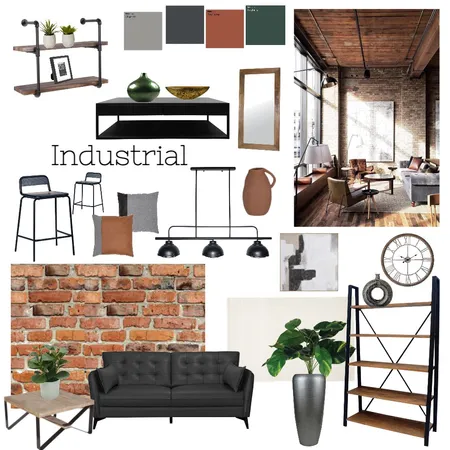Industrial1 Interior Design Mood Board by ggeorgiafordd on Style Sourcebook