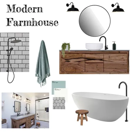 Modern Farmhouse Interior Design Mood Board by Louise Kempson on Style Sourcebook