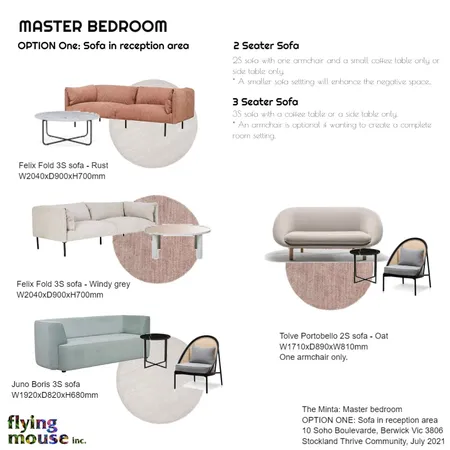 Option One: Minta Reception with sofa Interior Design Mood Board by Flyingmouse inc on Style Sourcebook