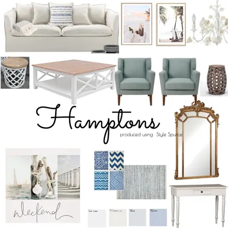 Hamptons Interior Design Mood Board by kellyengst on Style Sourcebook