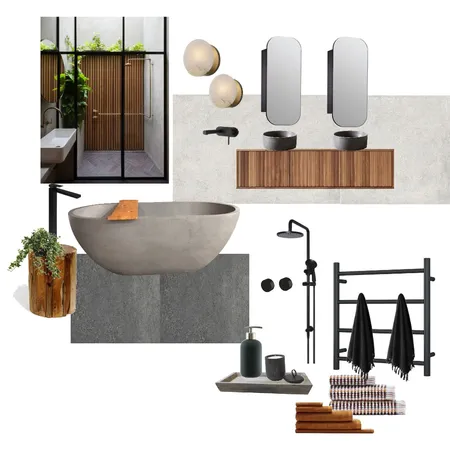 modern bathroom Interior Design Mood Board by Lannie on Style Sourcebook