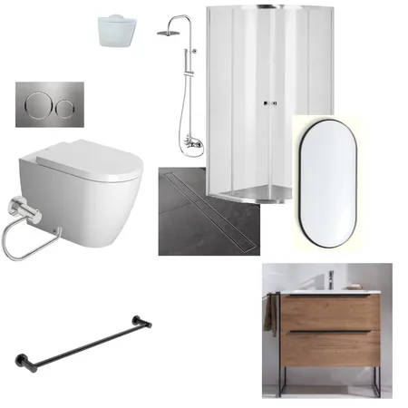 Assignment 9 - Guest Bathroom Interior Design Mood Board by Sihle Mda on Style Sourcebook