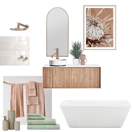bathroom pink Interior Design Mood Board by Zenn House on Style Sourcebook