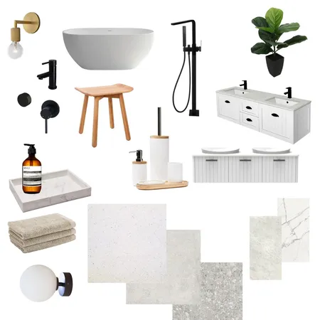 Mollymook House Bathroom Interior Design Mood Board by helen.nastic on Style Sourcebook
