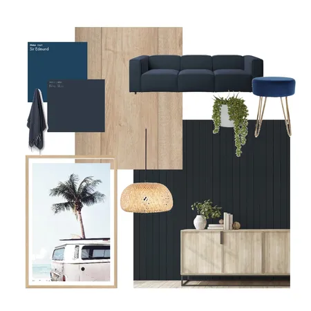 Deep Blue Interior Design Mood Board by The Barefoot Bohemian NZ on Style Sourcebook