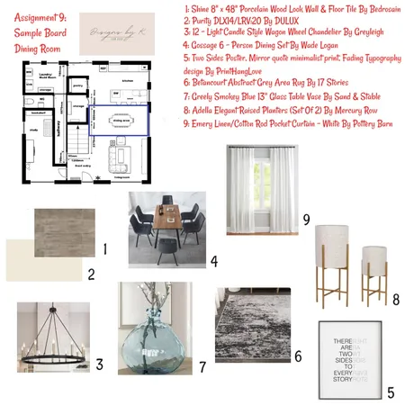 diningroomsampleboard Interior Design Mood Board by DesignsbyK on Style Sourcebook