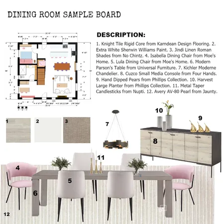 Dinning Room Interior Design Mood Board by CozyOasis on Style Sourcebook