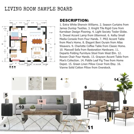 Living Room Interior Design Mood Board by CozyOasis on Style Sourcebook