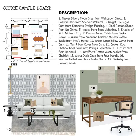 OFFICE Interior Design Mood Board by CozyOasis on Style Sourcebook