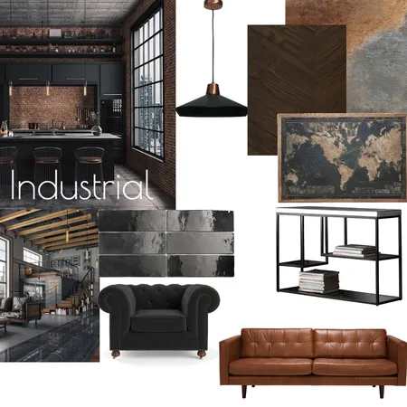 industrial Interior Design Mood Board by tahnee cardoso on Style Sourcebook