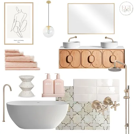 Neutral Bathroom Interior Design Mood Board by Eliza Grace Interiors on Style Sourcebook
