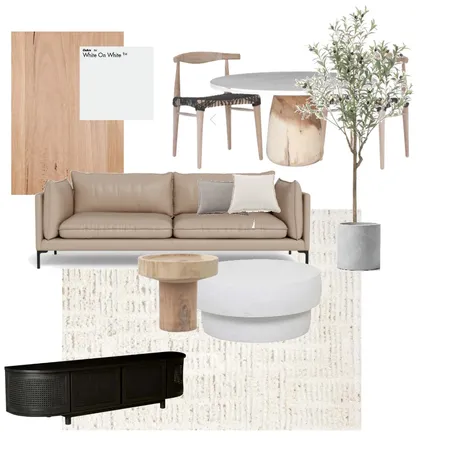 Flynn Living 1 Interior Design Mood Board by bone + blanc interior design studio on Style Sourcebook