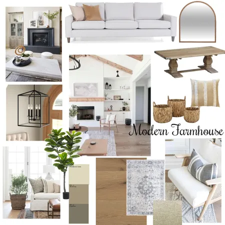 Modern Farmhouse Interior Design Mood Board by Carla Dunn Interiors on Style Sourcebook