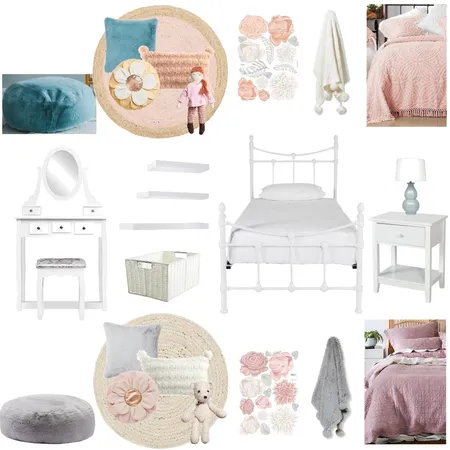 Little girl big bed Interior Design Mood Board by Decor n Design on Style Sourcebook