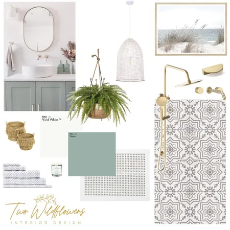 Bonnie's bathroom renovation Interior Design Mood Board by Two Wildflowers on Style Sourcebook