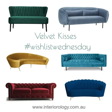Velvet Sofas Interior Design Mood Board by interiorology on Style Sourcebook