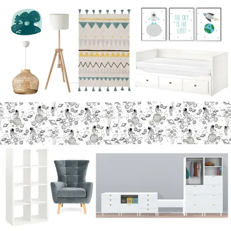 Kids room Beatrice Interior Design Mood Board by Designful.ro on Style Sourcebook
