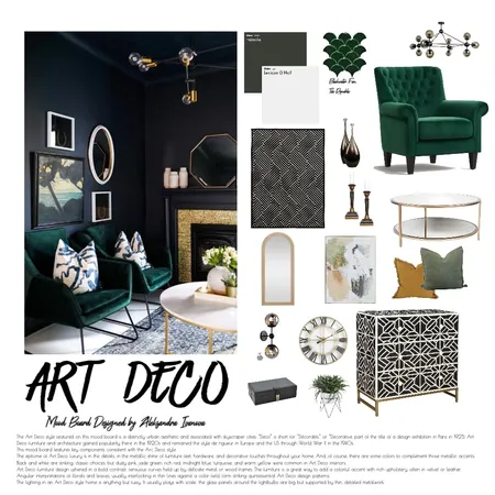 Art Deco Interior Design Mood Board by Aleksandravictorovna on Style Sourcebook