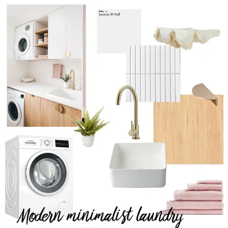 Modern minimalist laundry Interior Design Mood Board by Style Curator on Style Sourcebook