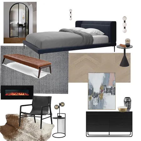 modern master bedroom Interior Design Mood Board by Lannie on Style Sourcebook