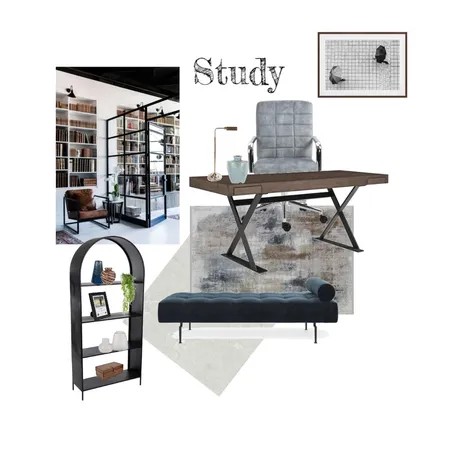 modern study Interior Design Mood Board by Lannie on Style Sourcebook