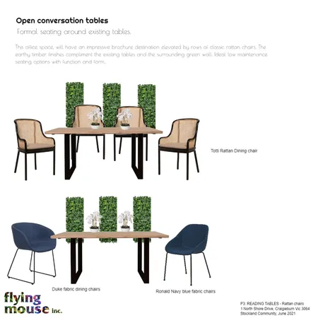 P3: SIC- Reading tables_ Navy Interior Design Mood Board by Flyingmouse inc on Style Sourcebook