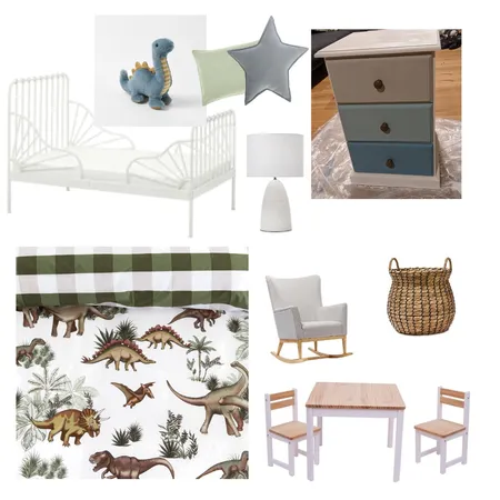 Dinosaur Theme Room Interior Design Mood Board by Liani on Style Sourcebook