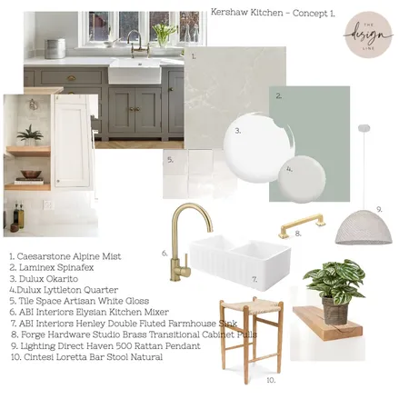 Kershaw Kitchen Concept 1 Interior Design Mood Board by The Design Line on Style Sourcebook