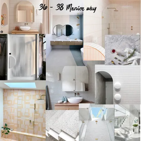 Monier Way Bathrooms / Stairs Interior Design Mood Board by k.west on Style Sourcebook
