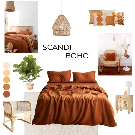 Scandi Boho Bedroom Interior Design Mood Board by sarahramsden on Style Sourcebook