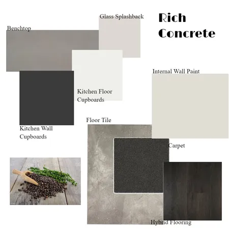 Rich Concrete Interior Design Mood Board by Mim Romano on Style Sourcebook