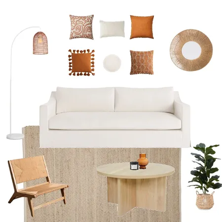Rust Living Room Assignment Interior Design Mood Board by sarahramsden on Style Sourcebook