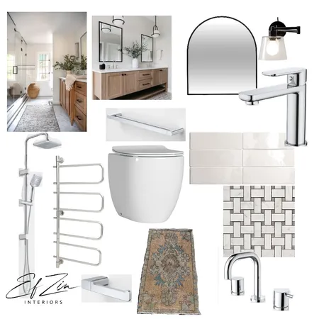 Jonathon Zannis Main Bathroom Interior Design Mood Board by EF ZIN Interiors on Style Sourcebook