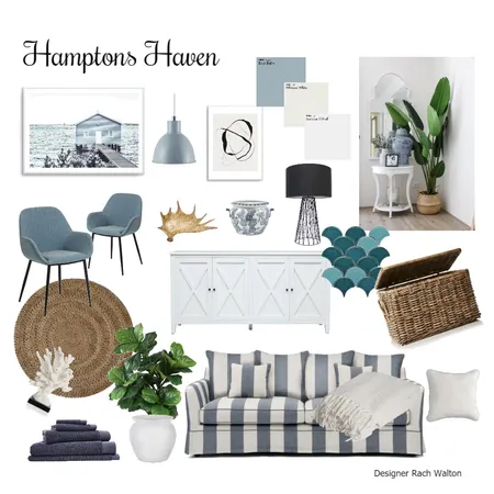 Hamptons Haven. Interior Design Mood Board by rachwalton on Style Sourcebook