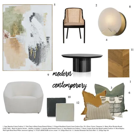 Modern Contemporary Interior Design Mood Board by Savannah Interior Design on Style Sourcebook