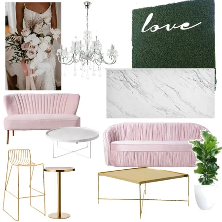 Blush & Gold Wedding Interior Design Mood Board by annabellepd on Style Sourcebook
