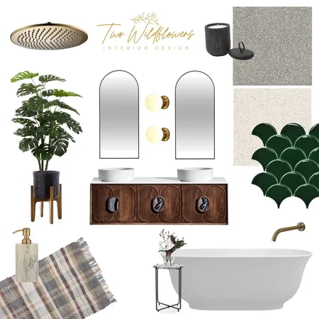 Ensuite design Interior Design Mood Board by Two Wildflowers on Style Sourcebook